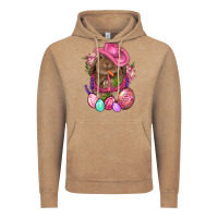 Vintage Coffee Cowboy Rabbit Easter Vintage Hoodie - BundleAndBundleShop
