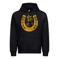 Black horseshoe and cowgirl Urban Hoodie - JahusDesignShop