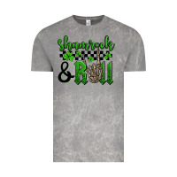 Cloud Rock St. Patrick's Day Shamrock and roll Vintage Tee - OliviaCreatesArt