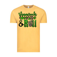 Vintage Mustard St. Patrick's Day Shamrock and roll Vintage Tee - OliviaCreatesArt
