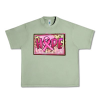 Oil Green Hope Breast Cancer Urban Heavy Tee - FaDigitalArtStudio