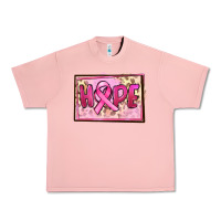 Salmon Hope Breast Cancer Urban Heavy Tee - FaDigitalArtStudio