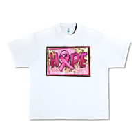 White Hope Breast Cancer Urban Heavy Tee - FaDigitalArtStudio