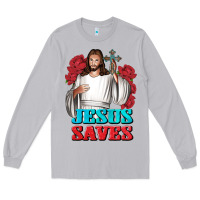 Moon Dust Jesus Saves Long Sleeve Tee - BundleAndBundleShop