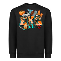 Black ekg tech fall Heavyweight Sweatshirt - AdoDesignShop