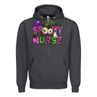 Smoke spooky nurse Zipper Hoodie - AdoDesignShop