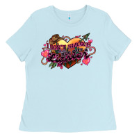 Baby Blue I don't smoke but he's got a lighter Ladies Tee - HowdyJamesFarm