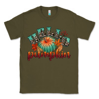 Army Green hello pumpkin Classic Tee - CowGirlArtShop