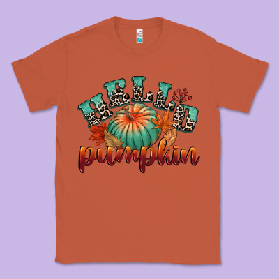 Hello Pumpkin Classic Tee Designed By Cowgirlartshop