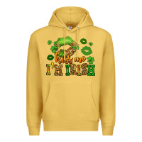 Antique Gold kiss me im irish st patricks lip stain Premium Hoodie - LillyAllenDesigns
