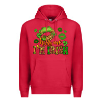 Cardinal kiss me im irish st patricks lip stain Premium Hoodie - LillyAllenDesigns