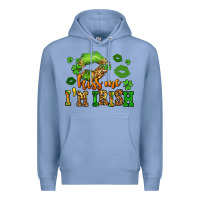 Colony Blue kiss me im irish st patricks lip stain Premium Hoodie - LillyAllenDesigns