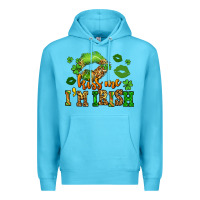 Ocean Blue kiss me im irish st patricks lip stain Premium Hoodie - LillyAllenDesigns