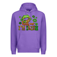 Purple kiss me im irish st patricks lip stain Premium Hoodie - LillyAllenDesigns