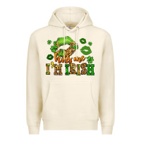Tofu kiss me im irish st patricks lip stain Premium Hoodie - LillyAllenDesigns