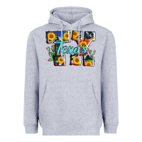 Heather Grey texas tx serape sunflower cowhide Heavyweight Hoodie - AdoDesignShop