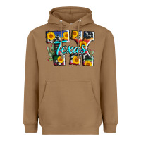 Texas Tx Serape Sunflower Cowhide Heavyweight Hoodie | Teevron
