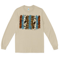 Mushroom tool leather leopard cowhide backround Long Sleeve Tee - RanaPortraitStore