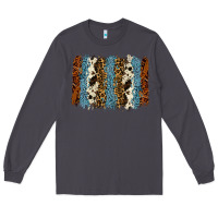 Smoke tool leather leopard cowhide backround Long Sleeve Tee - RanaPortraitStore