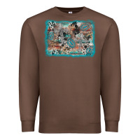 Chestnut cross western background Premium Sweatshirt - AdoDesignShop