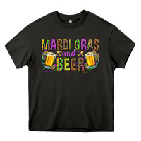 Asphalt mardi gras and beer hjf Heavy Core Tee - HowdyJamesFarm