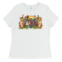 Oh How He Loves Us Cross Easter Day Ladies Tee | Teevron