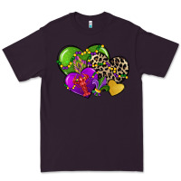 Plum mardi gras hearts cg (1) Premium Tee - CowGirlArtShop