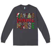 Smoke Santa's Favorite Nurse Long Sleeve Tee - BundleAndBundleShop