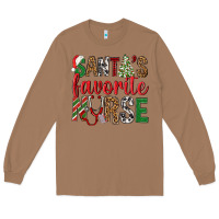 Toasted Coconut Santa's Favorite Nurse Long Sleeve Tee - BundleAndBundleShop