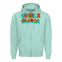 Seafoam gobble till you wobble Zipper Hoodie - AdoDesignShop