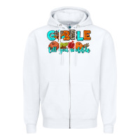 White gobble till you wobble Zipper Hoodie - AdoDesignShop