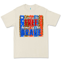 Bone Land of the Free 4th of July Brushstroke Premium Tee - Jasminsmagicworld