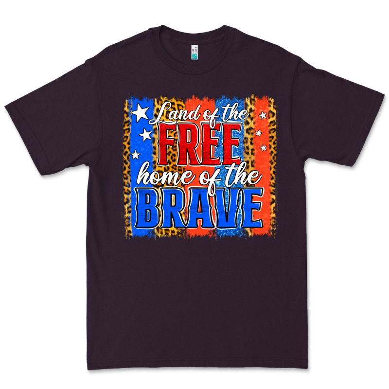 Land Of The Free 4th Of July Brushstroke Premium Tee by Jasminsmagicworld | Teevron