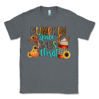 Charcoal Heather pumpkin spice and jesus christ Classic Tee - CowGirlArtShop