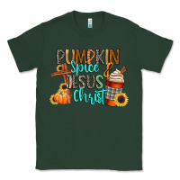 Sports Green pumpkin spice and jesus christ Classic Tee - CowGirlArtShop