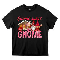 Black Gnome sweet gnome Valentine's Day Heavy Core Tee - HowdyJamesFarm