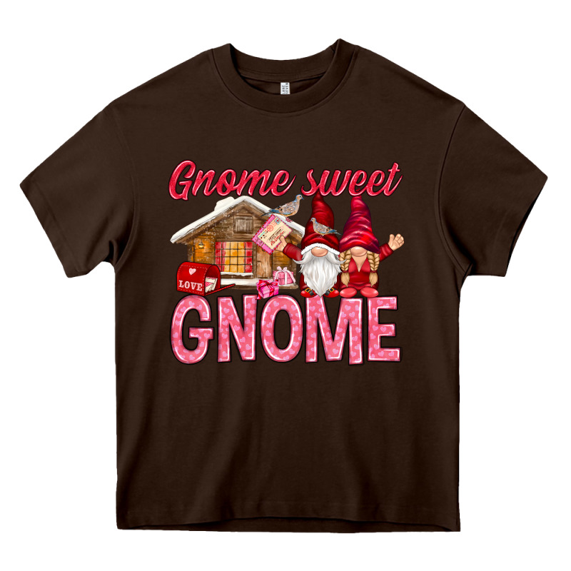Gnome Sweet Gnome Valentine's Day Heavy Core Tee by HowdyJamesFarm | Teevron