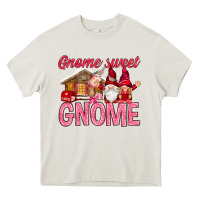 Cream Gnome sweet gnome Valentine's Day Heavy Core Tee - HowdyJamesFarm