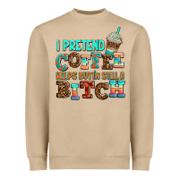 Mushroom ı pretend coffee helps but ı am still a bitch Heavyweight Sweatshirt - AdoDesignShop