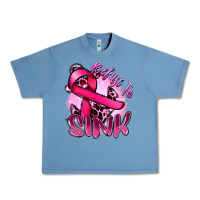 Pebble Blue Refuse to sink Cancer Urban Heavy Tee - FaDigitalArtStudio