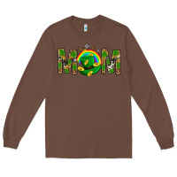 Chestnut Western Mom With Shamrocks Long Sleeve Tee - BundleAndBundleShop