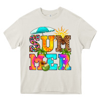 Cream summer Heavy Core Tee - RanaPortraitStore