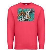 Cardinal cowhide turquoise leather background Premium Sweatshirt - AdoDesignShop