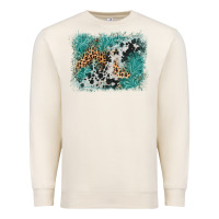 Sandshell cowhide turquoise leather background Premium Sweatshirt - AdoDesignShop