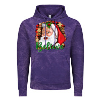 Cloud Purple Believe And Santa Vintage Hoodie - BundleAndBundleShop