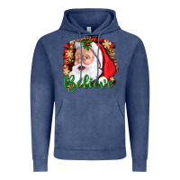 Vintage Denim Believe And Santa Vintage Hoodie - BundleAndBundleShop
