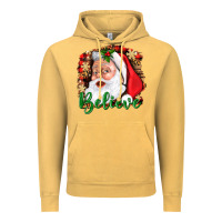 Vintage Mustard Believe And Santa Vintage Hoodie - BundleAndBundleShop