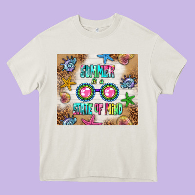 Summer Is A State Of Mind Heavy Core Tee Designed By Tumblerdesignbyshophia