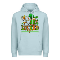 Blue Mist lets get lucked up st patricks Premium Hoodie - LillyAllenDesigns