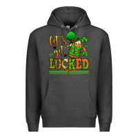 Charcoal Heather lets get lucked up st patricks Premium Hoodie - LillyAllenDesigns
